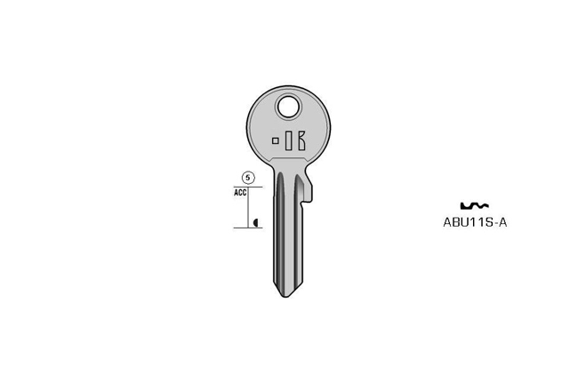 Gngige cylinder key  KL-ABU11S-A S-AB10R BO-1082% JMA-JPM-1I