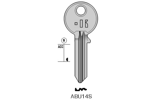 Gngige cylinder key  KL-ABU14S S-AB21R BO-1475B4 JMA-ABU-55