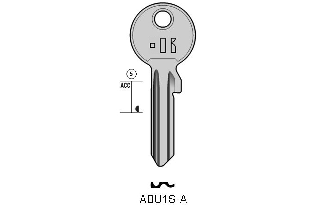 cylinder key Standard steel  KL-ABU1S-A S-AB1RX BO-743L JMA-CI-6I