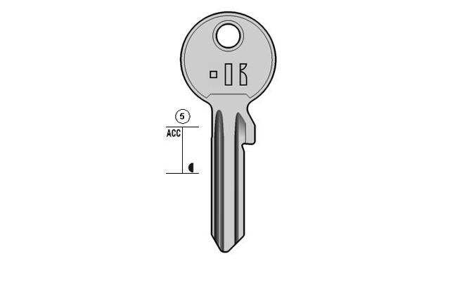 cylinder key Standard steel  KL-ABU39