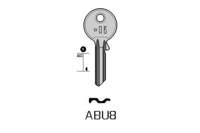 TOP cylinder key ABU8 AB3
