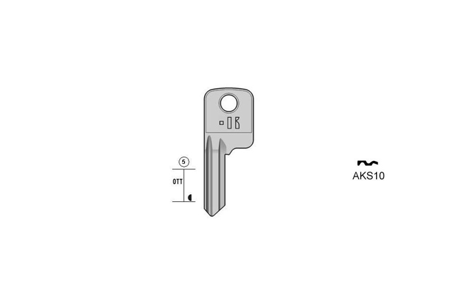 cylinder key Standard Messing KL-AKS10 S-AKR10 BO-170900T420 JMA-ANK-47D