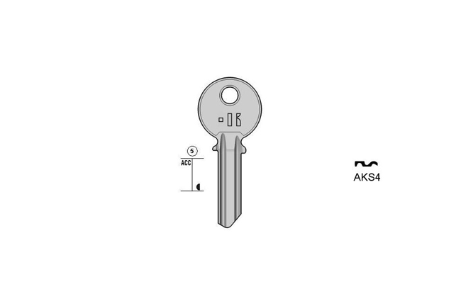 cylinder key Standard steel  KL-AKS4