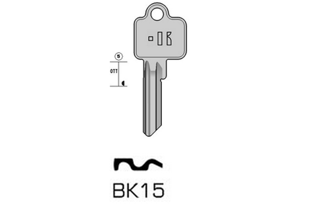 TOP cylinder key KL-BK15 S-BK15 BO-206KE JMA-BK-7D