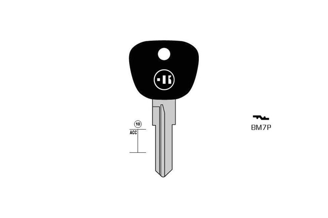 Autoschlssel Stahl Plastikkopf KL-BM7P#K141 S-BW7AP BO-1011KPS06 JMA-BM-3P