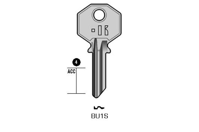 Gngige Zylinderschlssel  KL-BU1S S-BUR2R BO-1185-1/2L JMA-BUR-2I