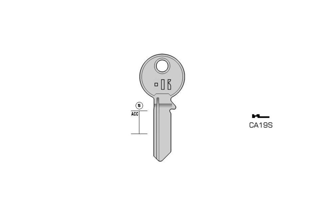 Gngige cylinder key  KL-CA19S S-CS33R BO-1688 JMA-ABU-15