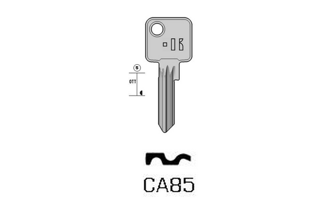 TOP cylinder key KL-CA85 S-CS85 BO-1883 JMA-LO-1D