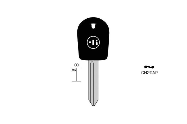 car key steel plastic head KL-CN20AP#K141 S-SX8GP BO-1315PS24 JMA-SIX-2P2