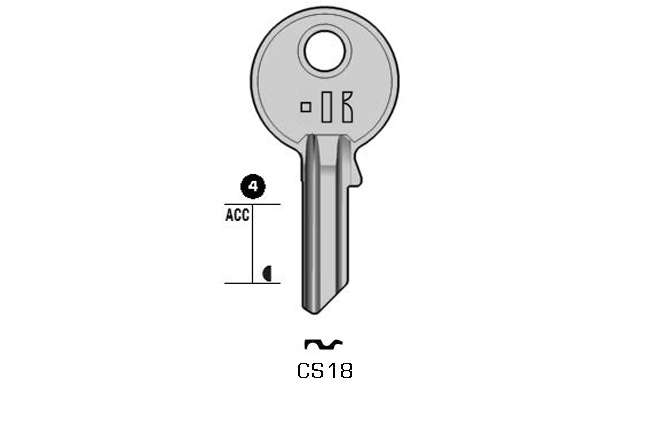 Gngige cylinder key  KL-CS18 S-CE18 BO-257NN JMA-CE-110