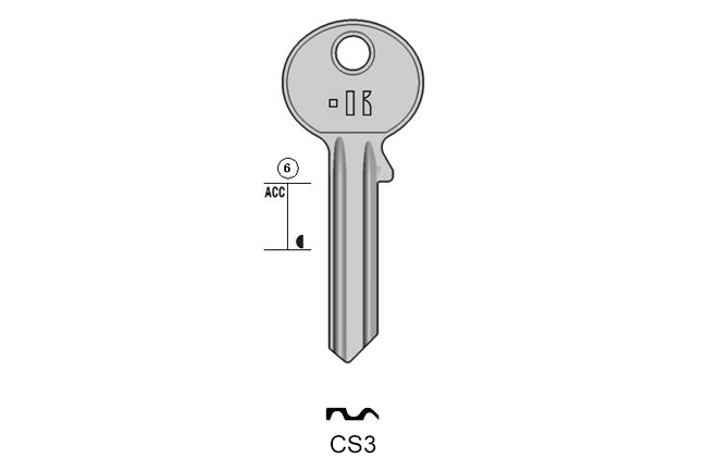 Gngige cylinder key  KL-CS3 S-CE1 BO-201L JMA-CE-6D