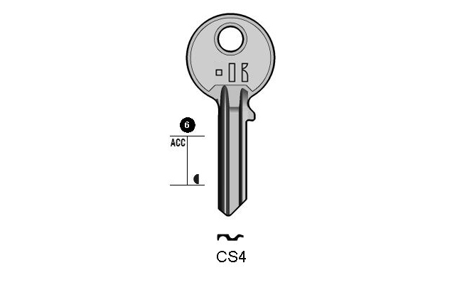 Gngige cylinder key  KL-CS4 S-CE4 BO-257K JMA-CE-2D