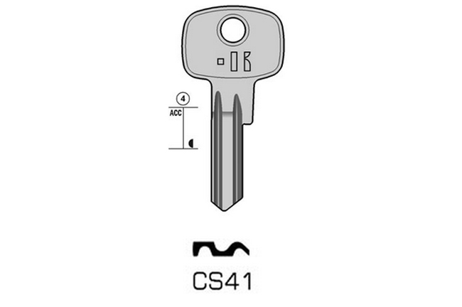 TOP cylinder key KL-CS41 S-CE41 BO-201NN JMA-CE-53D