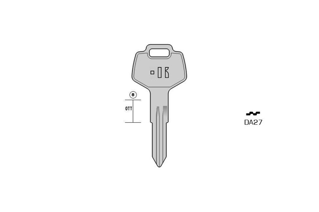 car key KL-DA27 S-DAT12 BO-1362 JMA-DAT-6