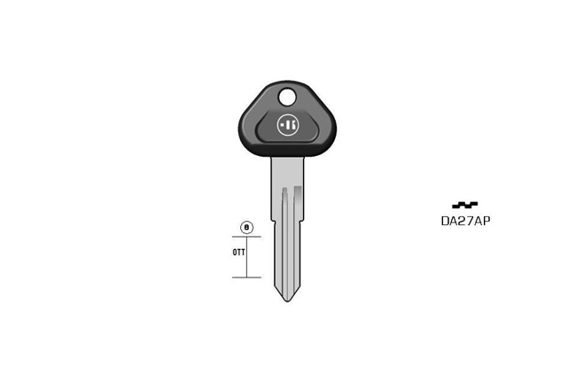 car key steel plastic head KL-DA27AP#K141 S-DAT12P BO-1362PS34 JMA-DAT-6P