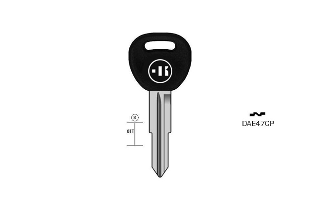 car key steel plastic head KL-DAE47CP#K141 S-DWO5AP BO-135200T19 JMA-DAE-4P1