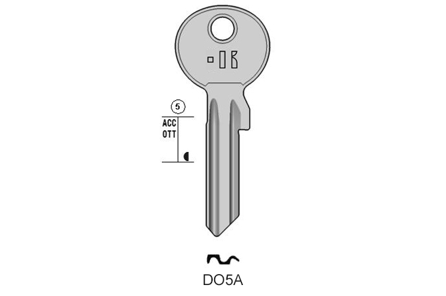 Gngige cylinder key  KL-DO5A S-DM3X BO-585 JMA-DOM-20D