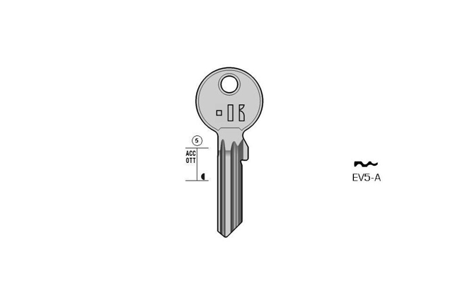 cylinder key Standard steel  KL-EV5-A S-EV3X BO-701 JMA-EV-2