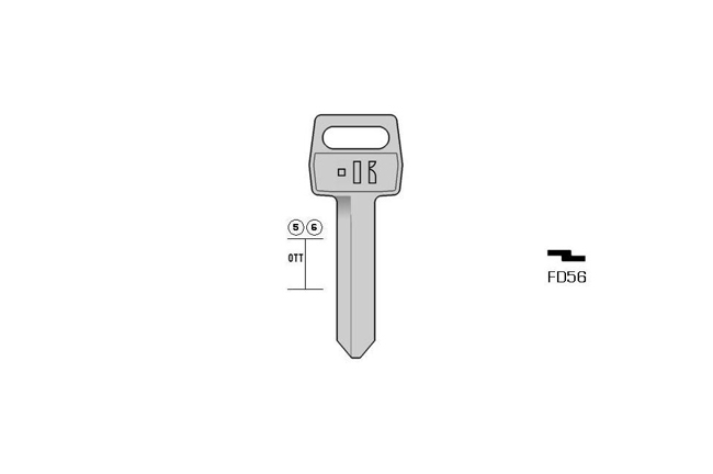 car key Messing KL-FD56 S-FO6 BO-1222 JMA-FO-2