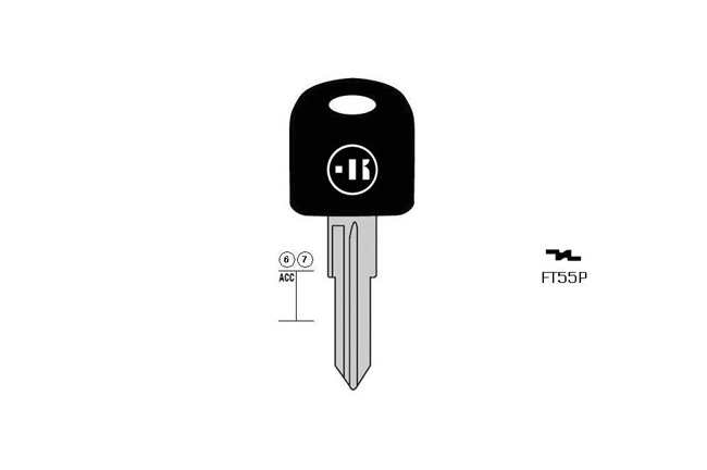 Autoschlssel Stahl Plastikkopf KL-FT55P#K141 S-GT10DP BO-1551PS42 JMA-FI-1P8