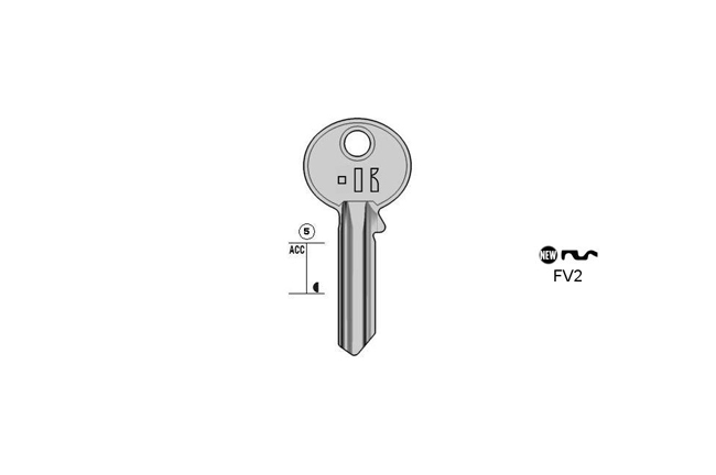 Gngige cylinder key  KL-FV2 S-FV2