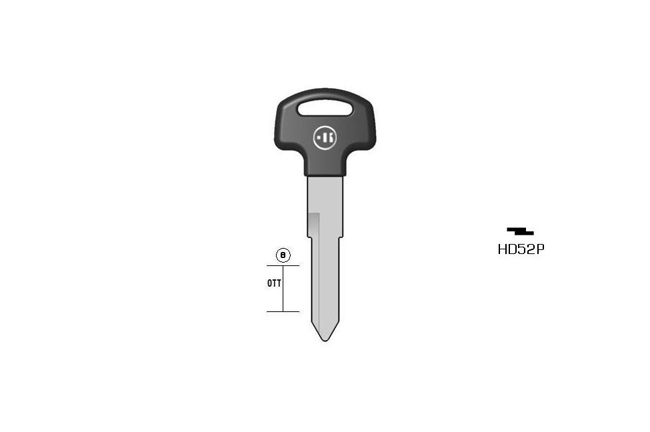 car key Messing plastic head KL-HD52P#K041