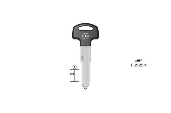 car key Messing plastic head KL-HD52SP#K041