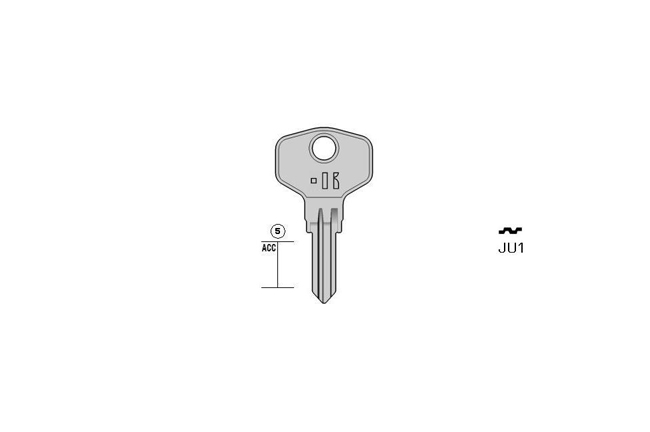 Gngige cylinder key  KL-JU1 S-JU11 BO-1751 JMA-JNG-1