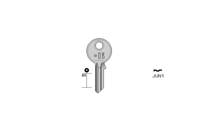 Gngige cylinder key  KL-JUN1 S-JU1 BO-618K JMA-JUNI-1D