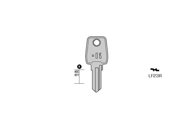 TOP cylinder key KL-LF23R S-LF23R BO-1685 JMA-LF-29D
