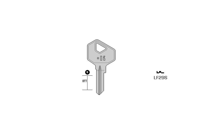 cylinder key Standard Messing KL-LF29S S-LF43R BO-1446 JMA-LF-38D