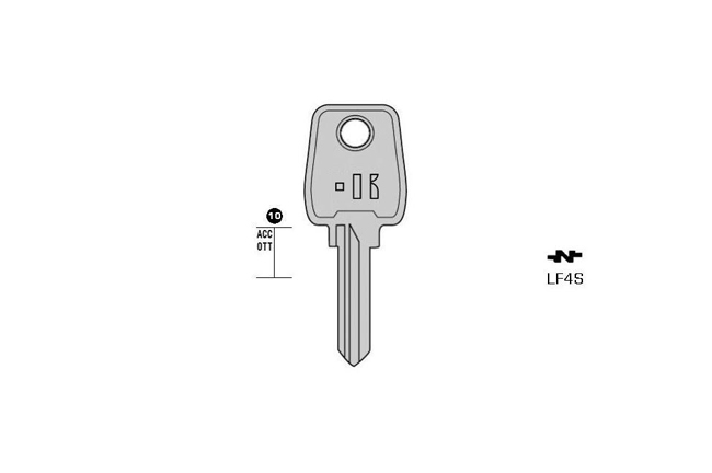 cylinder key Standard steel  KL-LF4S S-EU3 BO-1595 JMA-EU-6