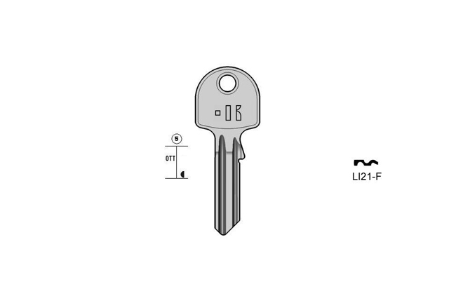 cylinder key Standard Messing KL-LI21-F#S000C S-LP21 BO-222KN JMA-LIP1D