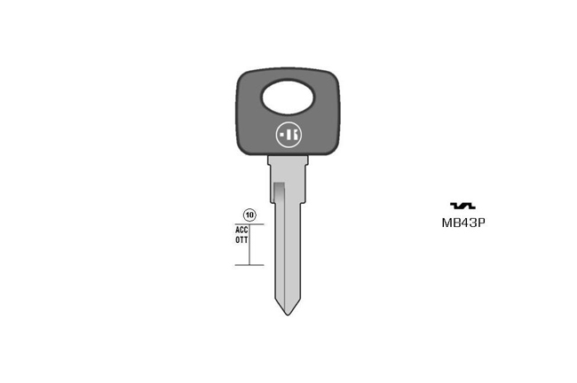 car key steel plastic head KL-MB43P#K141 S-HU22P BO-841PS04 JMA-ME-HZP