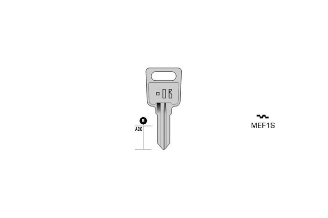 cylinder key Standard steel  KL-MEF1S S-MF1R BO-1252 JMA-BRA-1