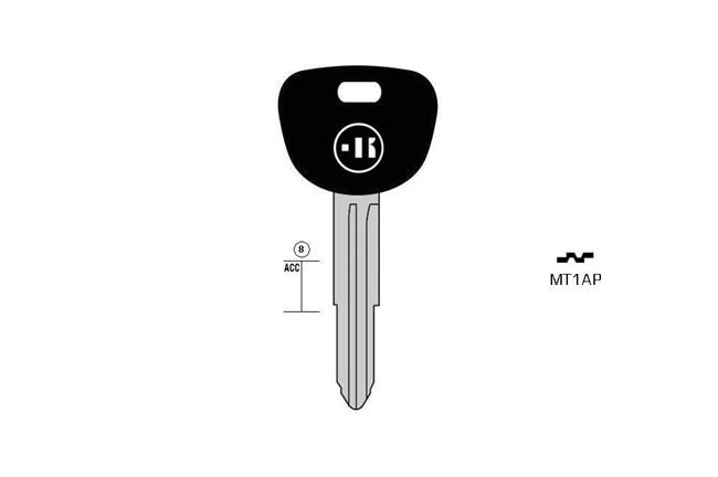 Autoschlssel Stahl Plastikkopf KL-MT1AP#K141 S-MIT8AP BO-1509PS68 JMA-MIT-7P