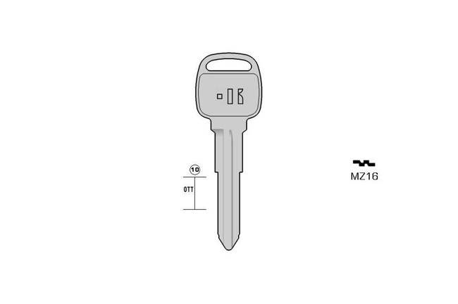 car key Messing KL-MZ16 S-MAZ16 BO-1556A JMA-MAZ-3DP