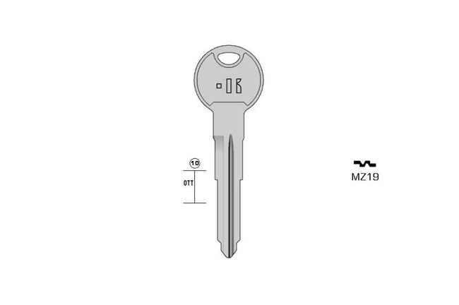 car key Messing KL-MZ19 S-MAZ20R BO-1651 JMA-MAZ-13D