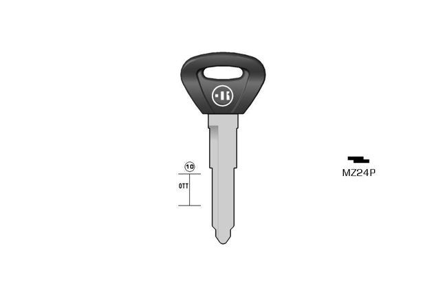 car key steel plastic head KL-MZ24P#K141 S-MAZ24REP BO-155600T51 JMA-MAZ-11D