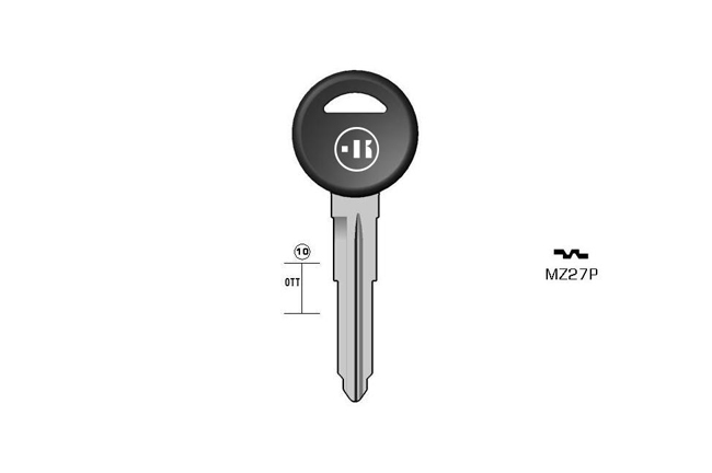 car key steel plastic head KL-MZ27P#K141 S-MAZ20RGP BO-176200T5 JMA-MAZ-13DP1