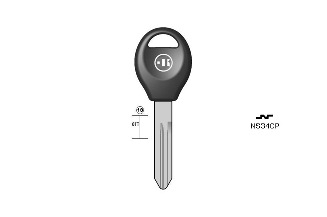 car key steel plastic head KL-NS34CP#K141 S-NSN14CP BO-136200T10 JMA-DAT-15P