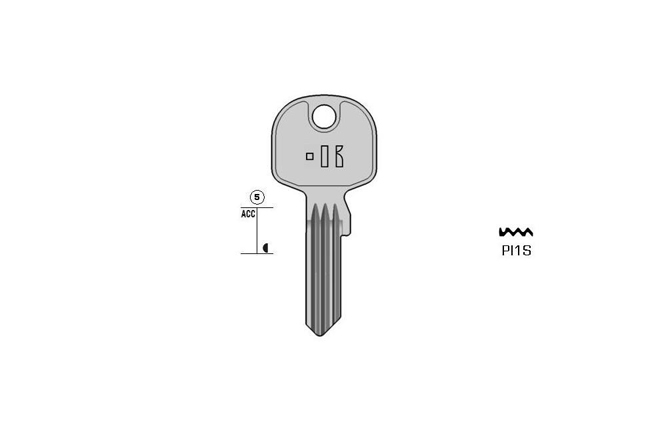 cylinder key Standard steel  KL-PI1S S-TN19R BO-17140T10 JMA-NE-45P