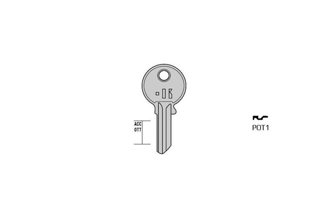 cylinder key Standard steel  KL-POT1 S-PT1R BO-17140T10 JMA-MCH-1D