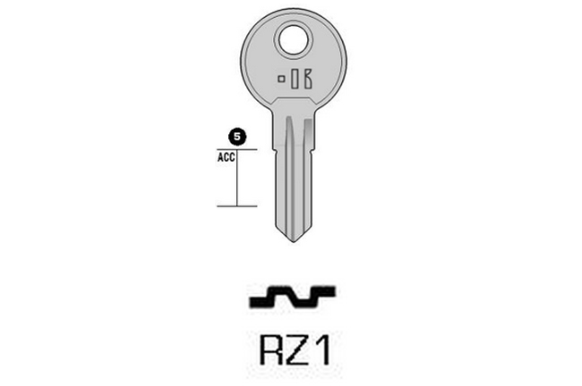 TOP cylinder key RZ1 REN1