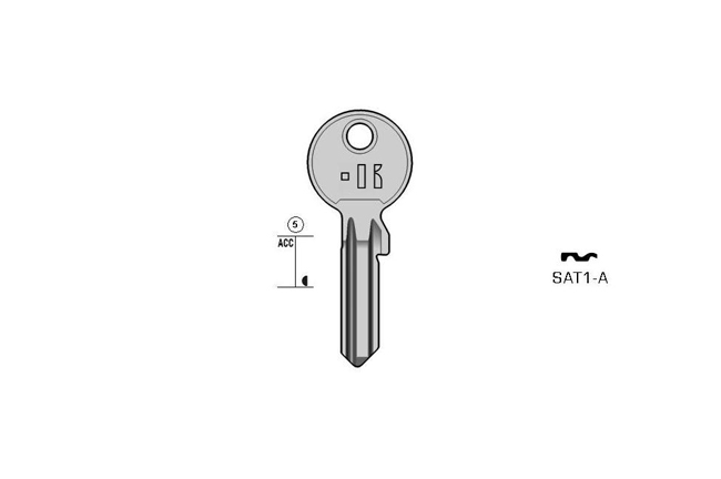 TOP cylinder key KL-SAT1-A S-STU1 BO-1628 JMA-SAT-1D