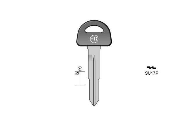 car key Messing plastic head KL-SU17P#K041 S-SZ11RP BO-1530PS57 JMA-SUZU-8P