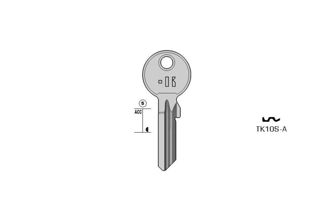 cylinder key Standard steel  KL-TK10S-A S-TO30RX BO-1617 JMA-WIN-5
