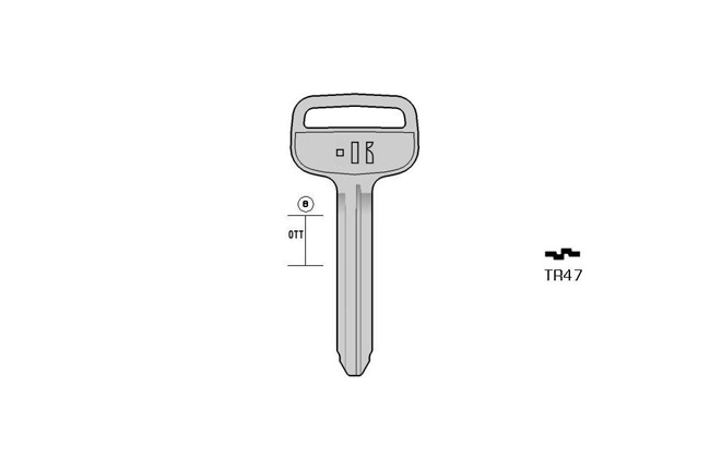 car key KL-TR47 S-TOY43 BO-1623 JMA-TOYO-15