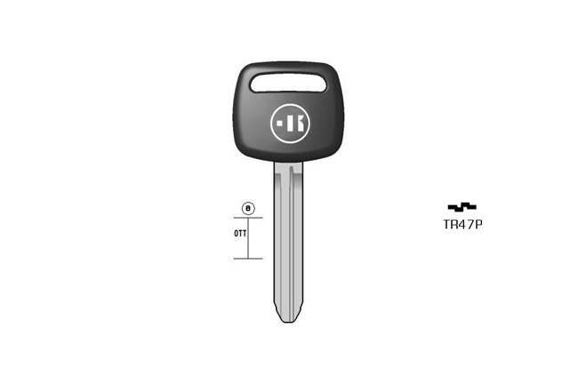 car key steel plastic head KL-TR47P S-TOY43P BO-1623PS87 JMA-TOYO-15P