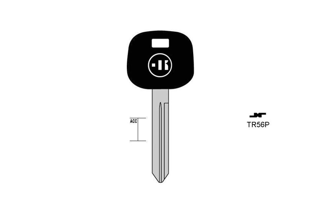 car key steel plastic head KL-TR56P#K141 S-TOY47BP BO-1697PS103 JMA-TOYO-19P